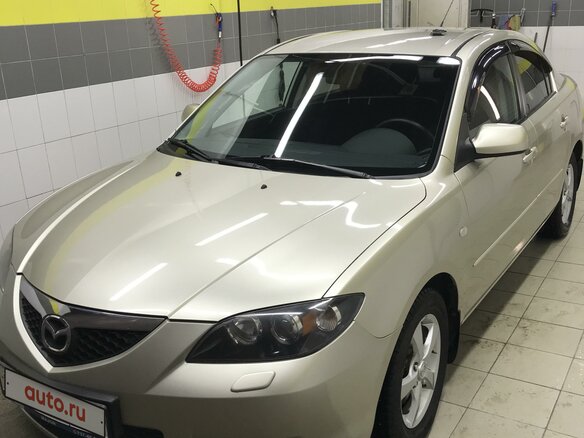 2007 Mazda 3 I (BK) Рестайлинг, золотистый