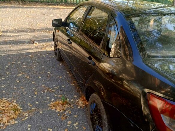 2013 Lada (ВАЗ) Granta I, чёрный, 249000 рублей - вид 6