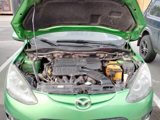 2008 Mazda 2 II (DE), зелёный, 555000 рублей, вид 3