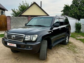 2003 Toyota Land Cruiser Cygnus 100 Series Рестайлинг 1, чёрный, 2000000 рублей, вид 1