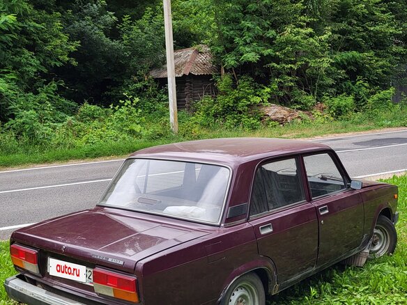 2008 Lada (ВАЗ) 2107, пурпурный, 120000 рублей - вид 3