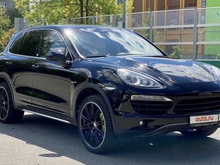 2011 Porsche Cayenne S Hybrid II (958), чёрный, 3300000 рублей, вид 2