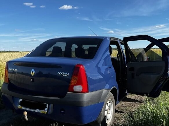 2007 Renault Logan I, синий, 330000 рублей - вид 1