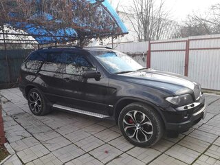 2006 BMW X5 4.4i I (E53) Рестайлинг, чёрный, 1500000 рублей, вид 1