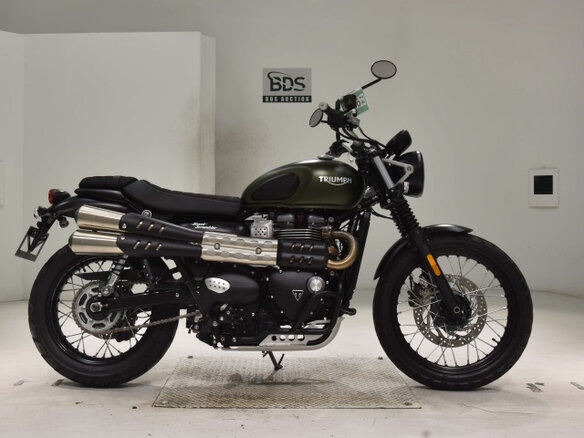 2019 Triumph Scrambler, зелёный, 900000 рублей