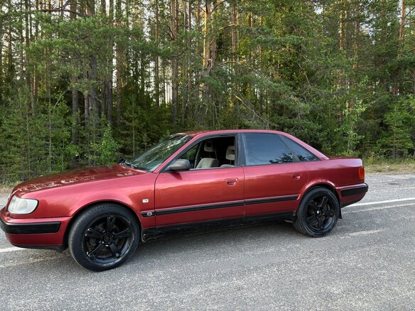 1992 Audi 100 IV (C4), красный, 240000 рублей - вид 6