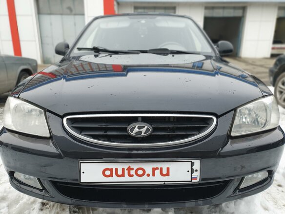 2011 Hyundai Accent ТагАЗ II, чёрный, 420000 рублей - вид 2