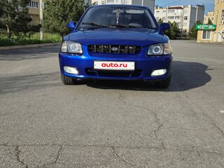 2002 Hyundai Accent II, синий, 500000 рублей, вид 3