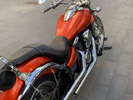2009 Kawasaki VN900 Vulcan, красный, 400000 рублей, вид 3