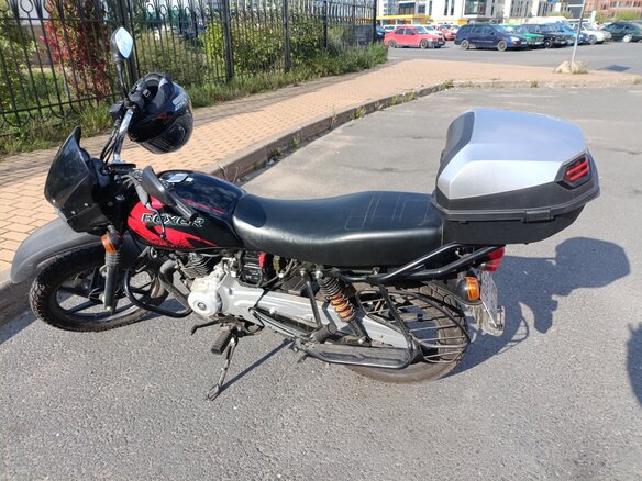 2021 Bajaj Boxer BM 150X, чёрный, 100000 рублей