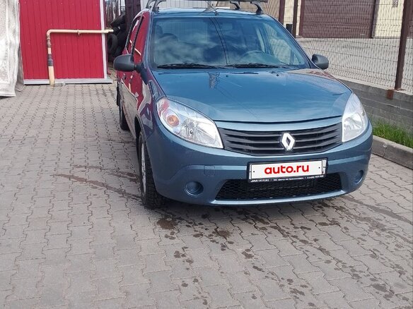2011 Renault Sandero I, синий, 495000 рублей - вид 1