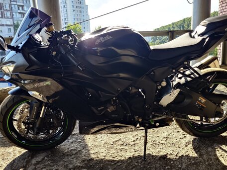 2019 Kawasaki ZX-6 Ninja, чёрный, 900000 рублей, вид 5