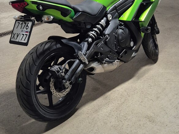 2014 Kawasaki ER-6F (Ninja 650R), зелёный, 540000 рублей - вид 4