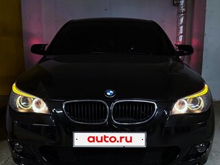 2007 BMW 5 серии 530i V (E60/E61) Рестайлинг, чёрный, 1250000 рублей, вид 5