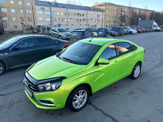 2016 Lada (ВАЗ) Vesta I, зелёный, 645000 рублей, вид 2