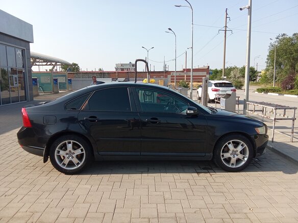 2007 Volvo S40 II Рестайлинг, чёрный - вид 4