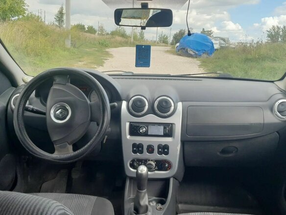 2012 Renault Logan I Рестайлинг, синий, 399000 рублей - вид 12
