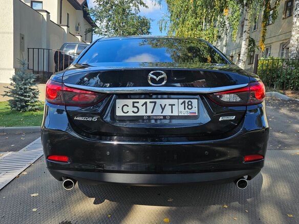 2016 Mazda 6 III (GJ) Рестайлинг, чёрный - вид 4