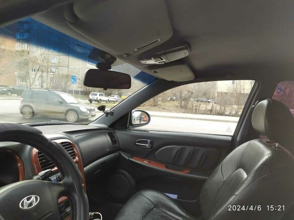 2006 Hyundai Sonata ТагАЗ IV (EF) Рестайлинг, синий, 250000 рублей - вид 11