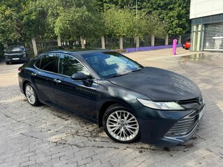 2018 Toyota Camry VIII (XV70), синий, 2500000 рублей, вид 1