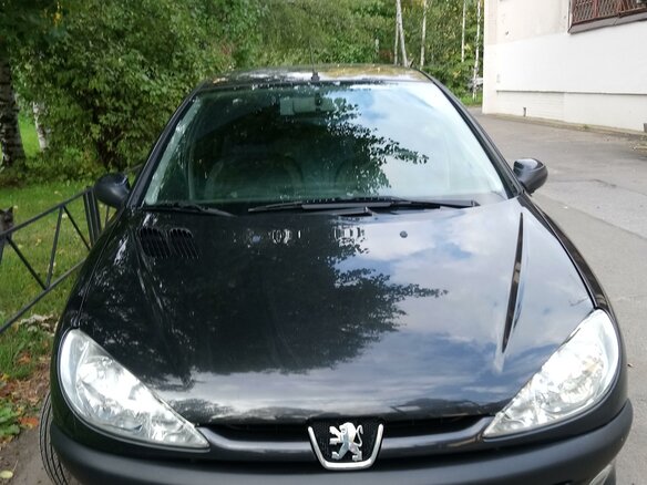 2007 Peugeot 206, чёрный