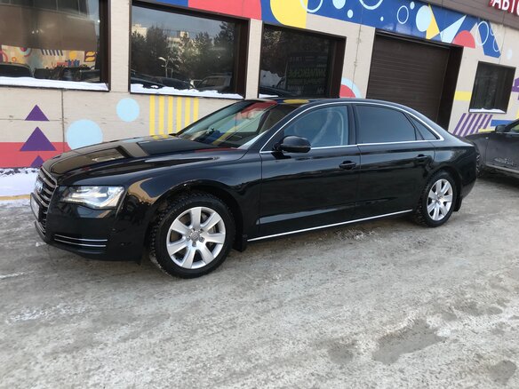 2012 Audi A8 Long III (D4), чёрный, 2000000 рублей - вид 4