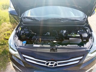2014 Hyundai Solaris I Рестайлинг, чёрный, 1150000 рублей, вид 2