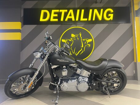 2008 Harley-Davidson Softail Custom, чёрный, 1600000 рублей, вид 1