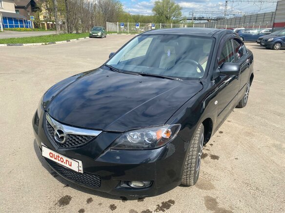 2007 Mazda 3 I (BK) Рестайлинг, чёрный, 520000 рублей - вид 1