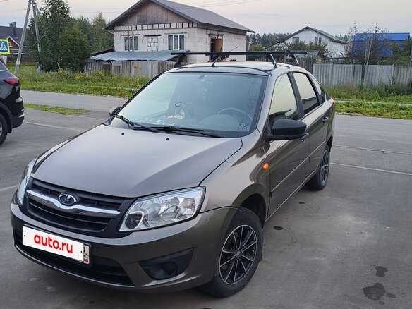 2016 Lada (ВАЗ) Granta I, коричневый, 450000 рублей - вид 3