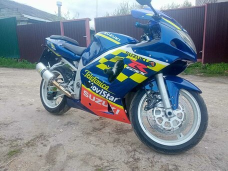 2003 Suzuki GSX-R 600, синий, 450000 рублей, вид 1