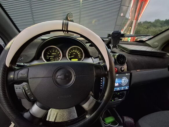 2004 Chevrolet Aveo I, синий, 230000 рублей - вид 6