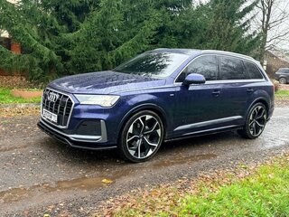 2020 Audi Q7 45 TDI II (4M) Рестайлинг, синий, 7000000 рублей, вид 1