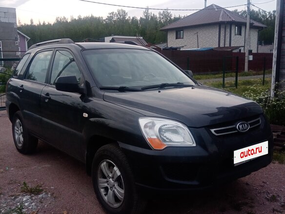 2010 Kia Sportage II Рестайлинг, чёрный, 851500 рублей - вид 2