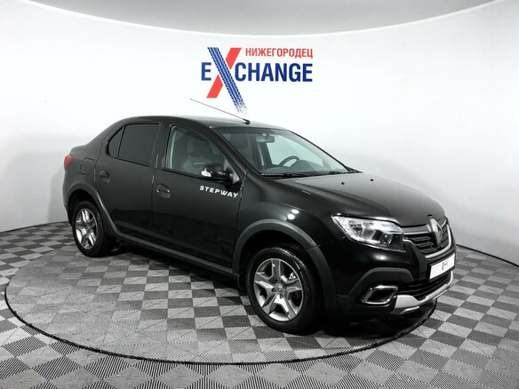 2019 Renault Logan Stepway II Рестайлинг, чёрный - вид 2