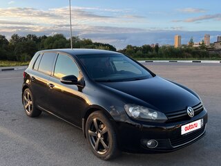 2009 Volkswagen Golf VI, чёрный, 630000 рублей, вид 1
