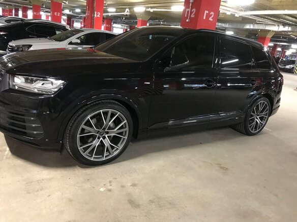 2018 Audi Q7 II (4M), чёрный, 3500000 рублей - вид 4