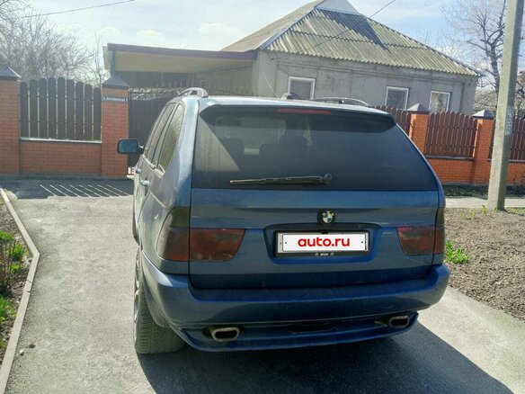 2001 BMW X5 3.0i I (E53), синий, 1200000 рублей - вид 4