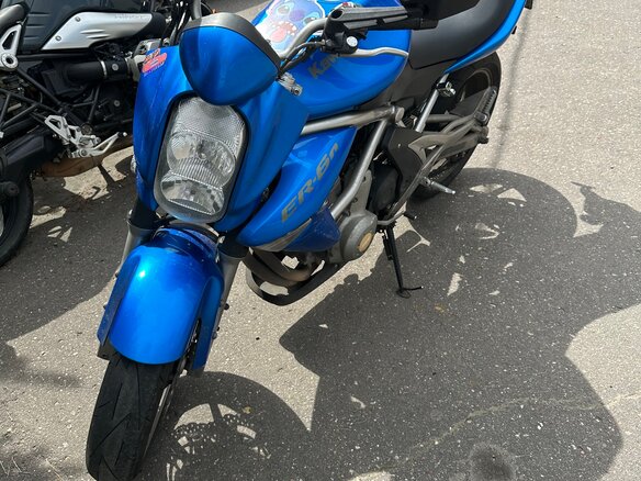 2008 Kawasaki ER-6N, синий, 380000 рублей