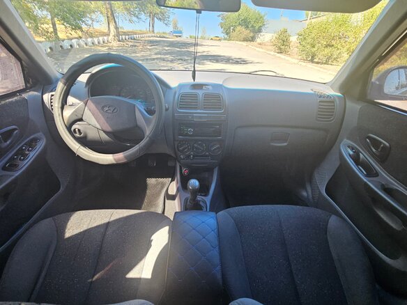 2008 Hyundai Accent ТагАЗ II, бежевый, 610000 рублей - вид 9