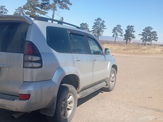 2007 Toyota Land Cruiser Prado 5-speed 120 Series, серебристый, 2385000 рублей, вид 4
