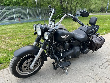 2015 Harley-Davidson Fat Boy, чёрный, 1500000 рублей, вид 4