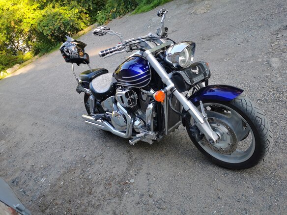 2002 Honda VTX 1800, синий, 870000 рублей