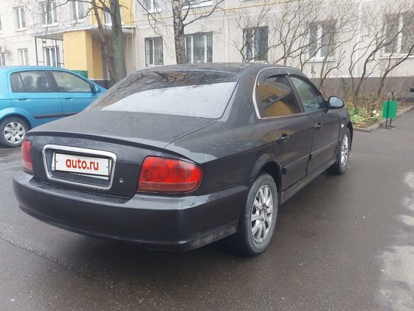 2006 Hyundai Sonata ТагАЗ IV (EF) Рестайлинг, чёрный - вид 1