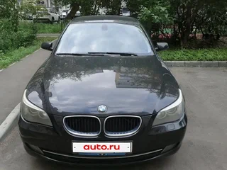 2008 BMW 5 серии 520i V (E60/E61) Рестайлинг, чёрный, 1100000 рублей, вид 1