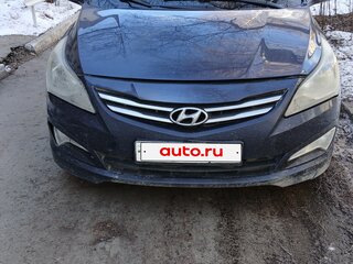 2016 Hyundai Solaris I Рестайлинг, синий, 550000 рублей, вид 1
