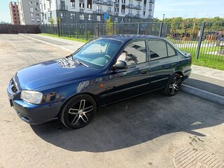 2009 Hyundai Accent ТагАЗ II, синий, 420000 рублей, вид 2