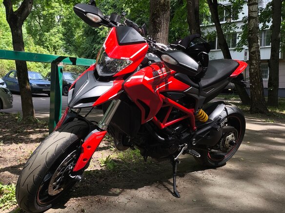 2014 Ducati Hypermotard, красный, 650000 рублей