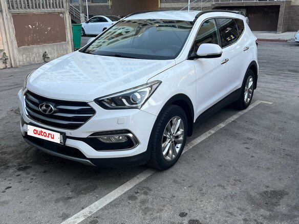 2015 Hyundai Santa Fe III Рестайлинг, белый, 2500000 рублей