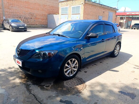 2007 Mazda 3 I (BK) Рестайлинг, синий, 490000 рублей - вид 1
